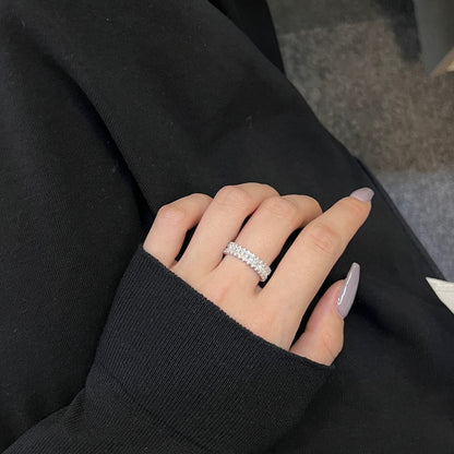 [Kincade Jewelrys]Splashy Ornate Emerald Cut Cocktail Ring