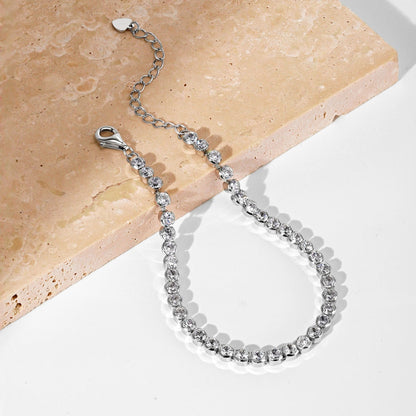 [Kincade Jewelrys]Dazzling Sparkling Round Cut Daily Bracelet