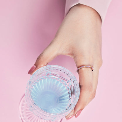 [Kincade Jewelrys]Dainty Colorful Round Cut Party Ring