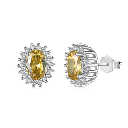 [Kincade Jewelrys]Delicate Radiant Oval Cut Daily Earrings