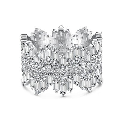 [Kincade Jewelrys]Luxurious Colorful Radiant Cut Daily Ring