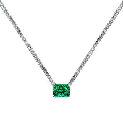 [Kincade Jewelrys]4.0 Carat Elegant Radiant Cut Necklace