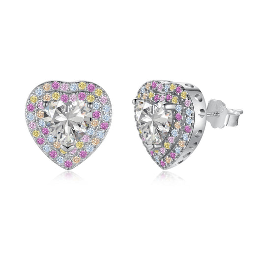 [Kincade Jewelrys]Dazzling Heart Shape Lover Earrings