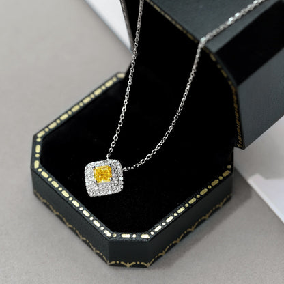 [Kincade Jewelrys]Sparkling Asscher Cut Necklace
