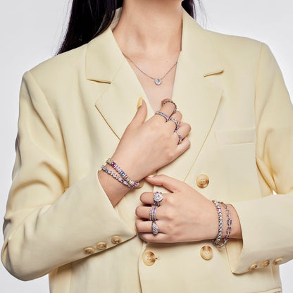 [Kincade Jewelrys]Splashy Ornate Emerald Cut Cocktail Ring