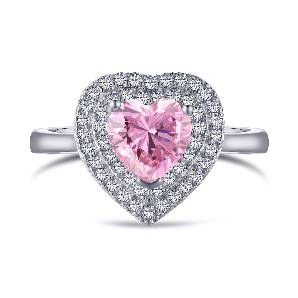 [Kincade Jewelrys]Delicate Ebullient Heart Shape Wedding Ring