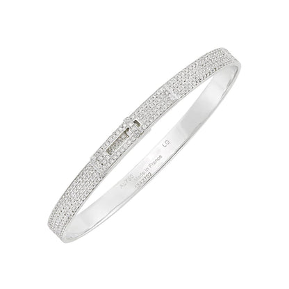 [Kincade Jewelrys]HM KELLY BRACELET IN SILVER AND FULL PAVE DIAMOND