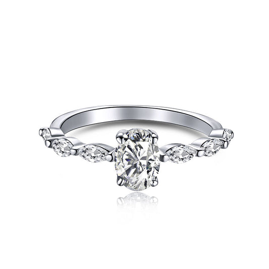[Kincade Jewelrys]0.75 Carat Luxurious Vibrant Elongated Cushion Cut Daily Ring