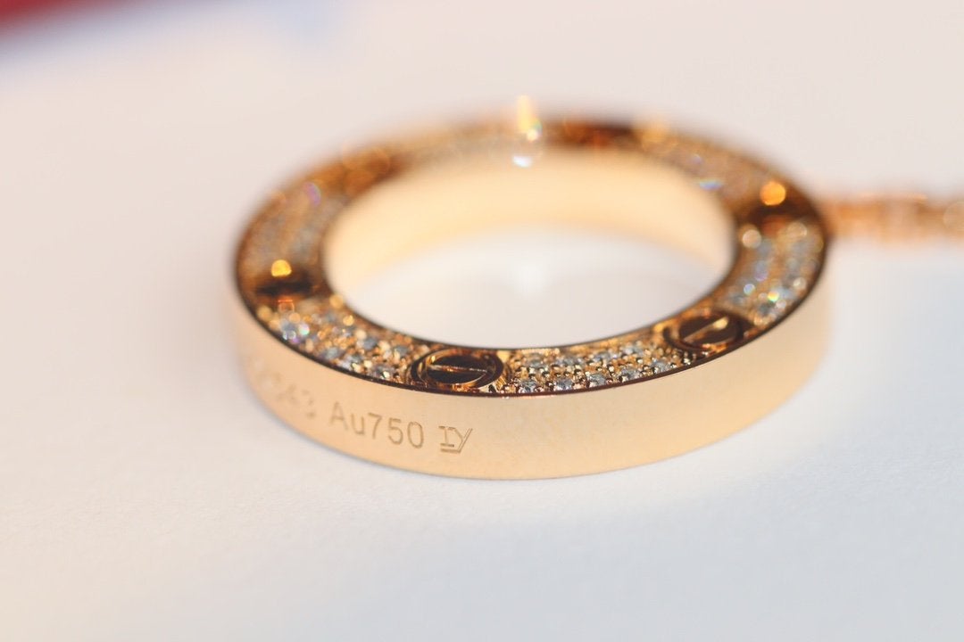 [Kincade Jewelrys]LOVE NECKLACE ADJUSTABLE ROSE GOLD