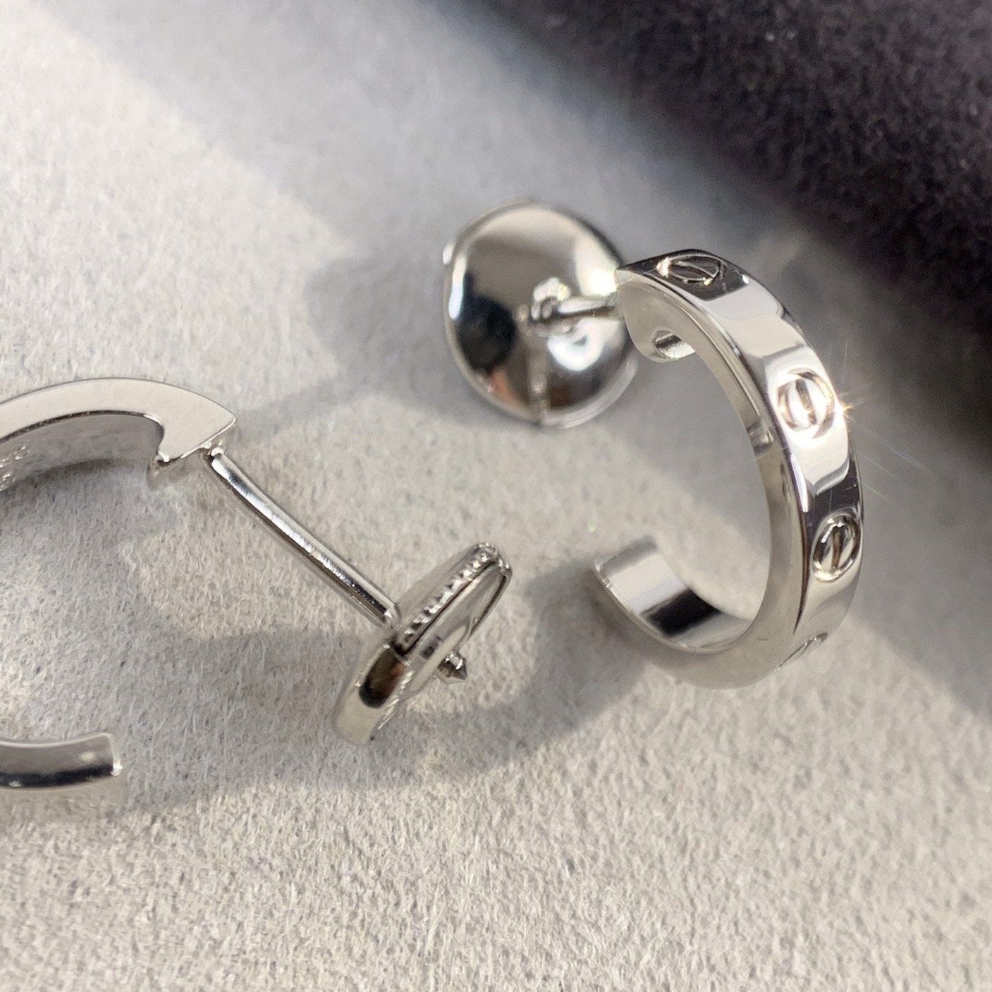 [Kincade Jewelrys]LOVE EARRINGS 2.65MM SILVER