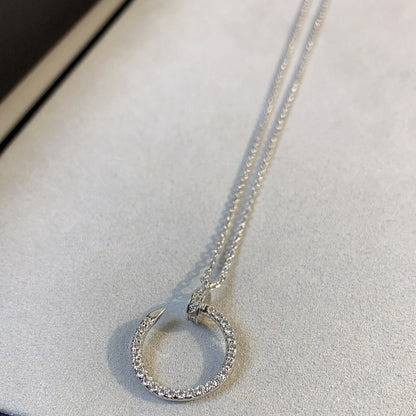 [Kincade Jewelrys]JUSTE NECKLACE SILVER DIAMONDS