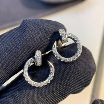 [Kincade Jewelrys]JUSTE EARRINGS SILVER DIAMONDS