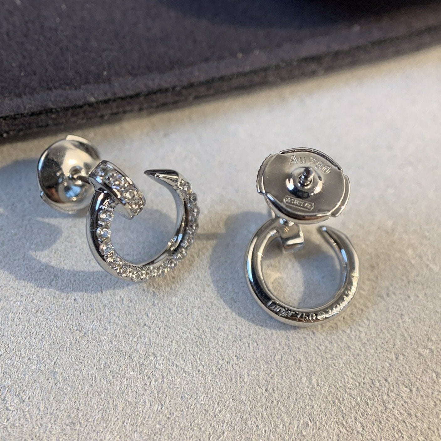 [Kincade Jewelrys]JUSTE EARRINGS SILVER DIAMONDS