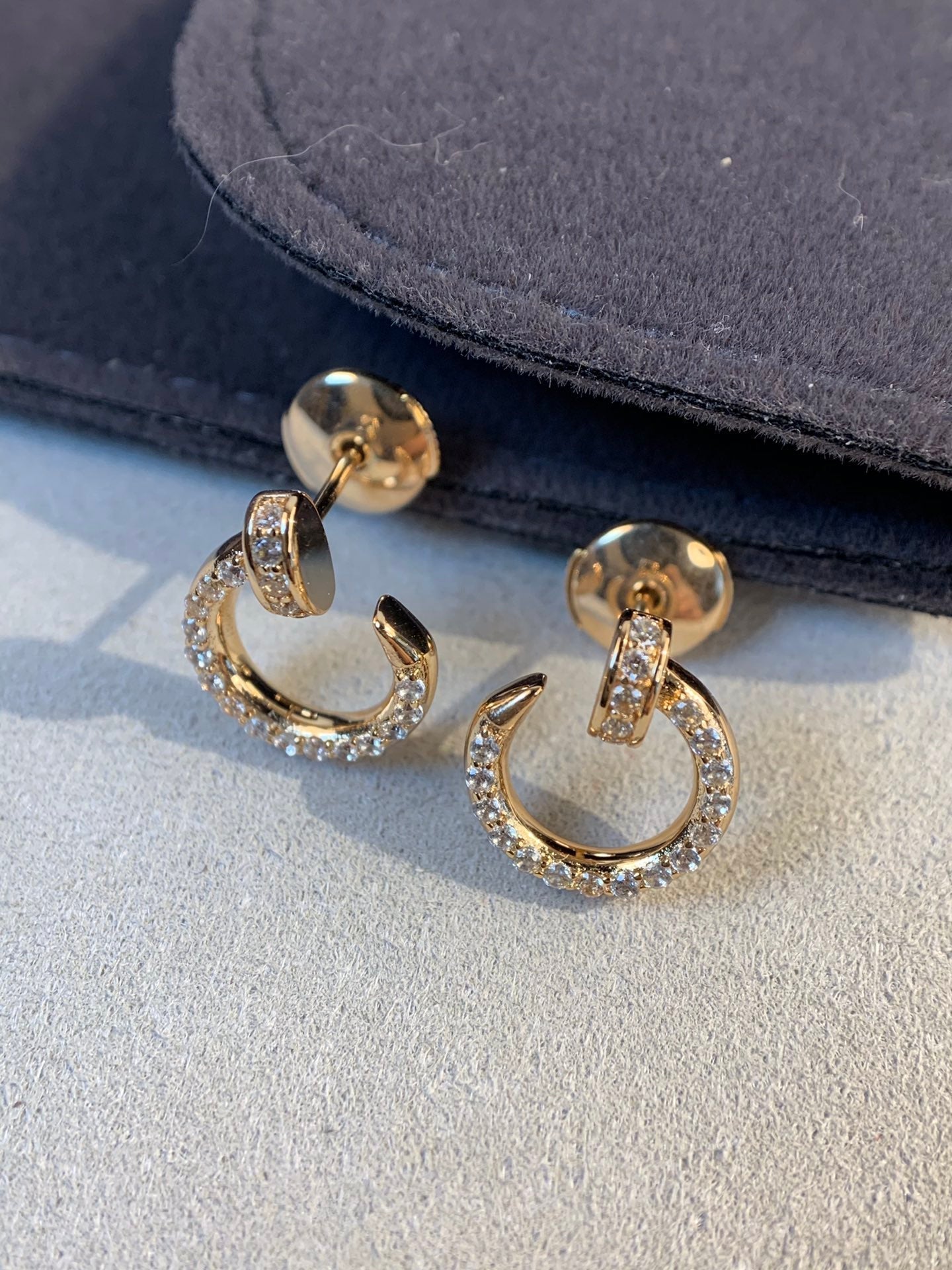 [Kincade Jewelrys]JUSTE EARRINGS GOLD DIAMONDS