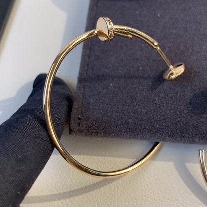 [Kincade Jewelrys]JUSTE EARRINGS GOLD DIAMONDS 1.8MM