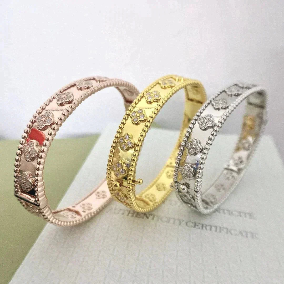 [Kincade Jewelrys]CLOVER BRACELET 8MM DIAMONDS