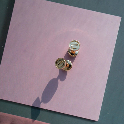 [Kincade Jewelrys]LOVE EARRINGS PINK GOLD 10MM