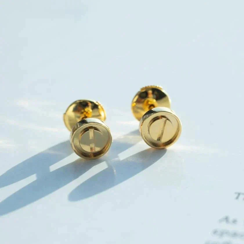 [Kincade Jewelrys]LOVE EARRINGS GOLD 10MM