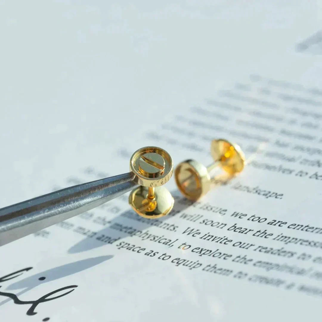 [Kincade Jewelrys]LOVE EARRINGS GOLD 10MM