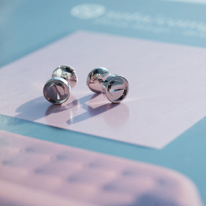 [Kincade Jewelrys]LOVE EARRINGS SILVER 10MM