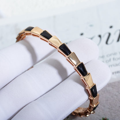[Kincade Jewelrys]SERPENTI BRACELET PINK GOLD ONYX