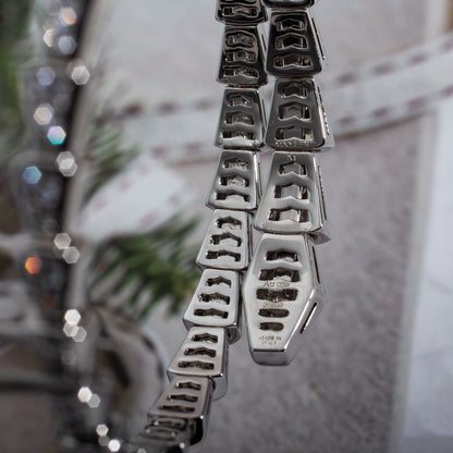 [Kincade Jewelrys]SERPENTI BRACELET 6MM SILVER DIAMOND