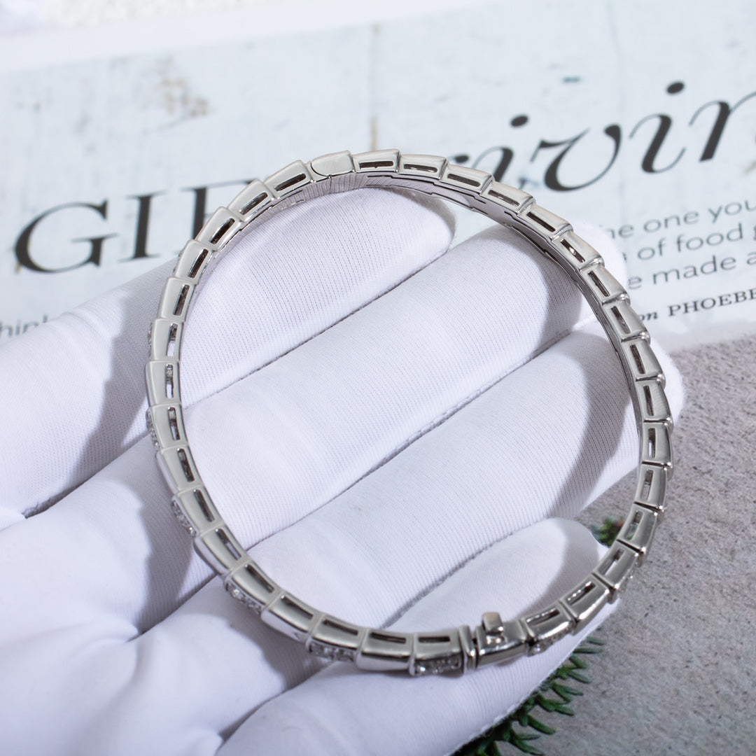 [Kincade Jewelrys]SERPENTI BRACELET SILVER DIAMOND