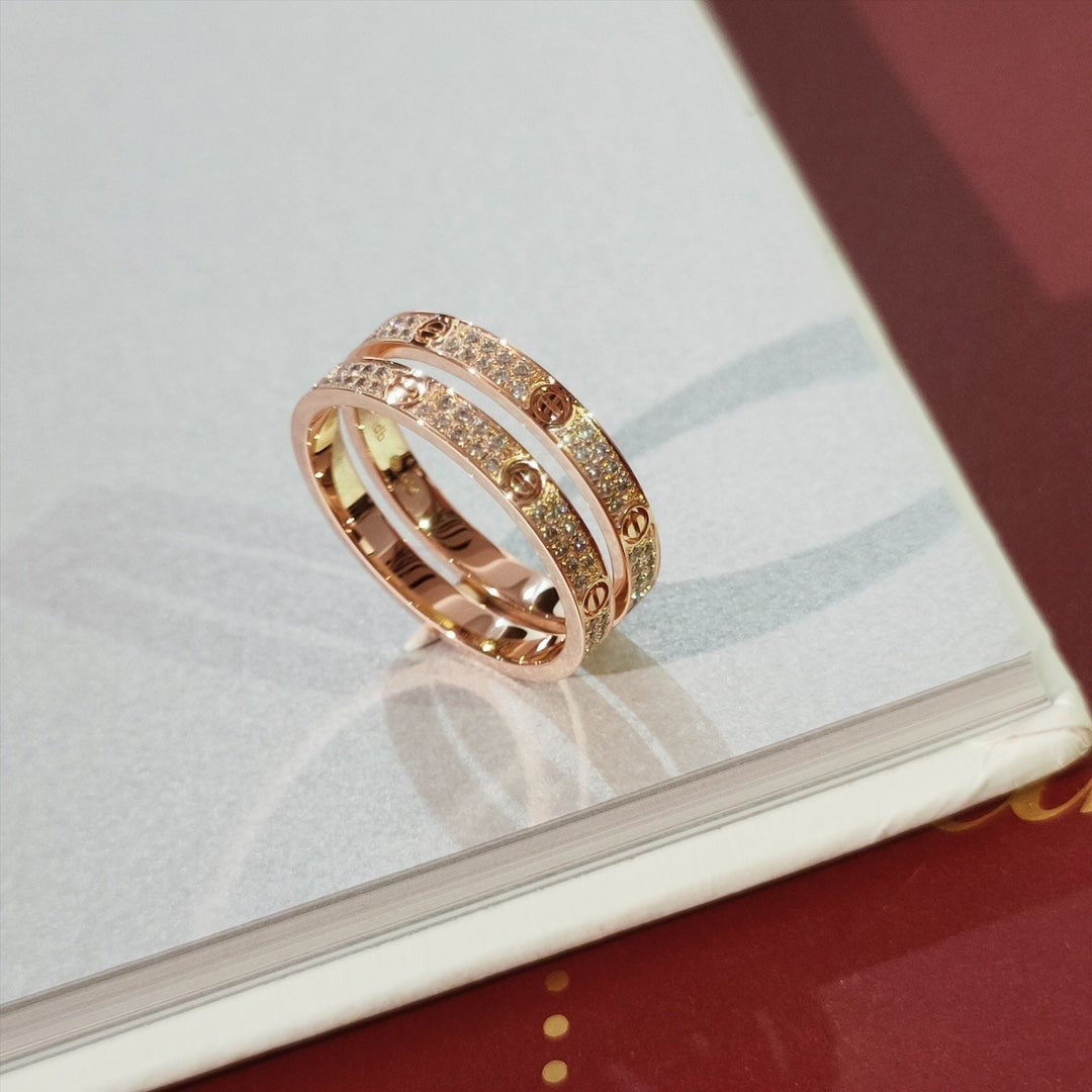 [Kincade Jewelrys]LOVE RING 2.65MM DIAMOND