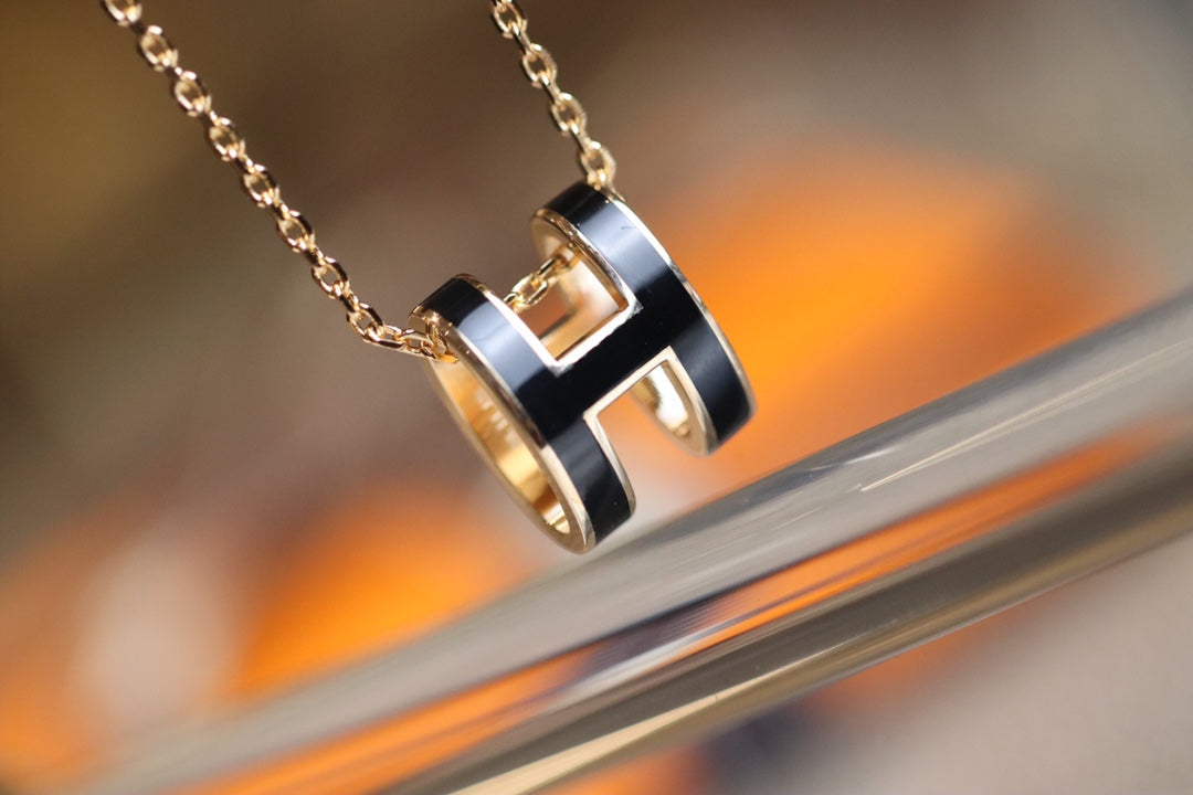 [Kincade Jewelrys]POP H PEDANT PINK GOLD