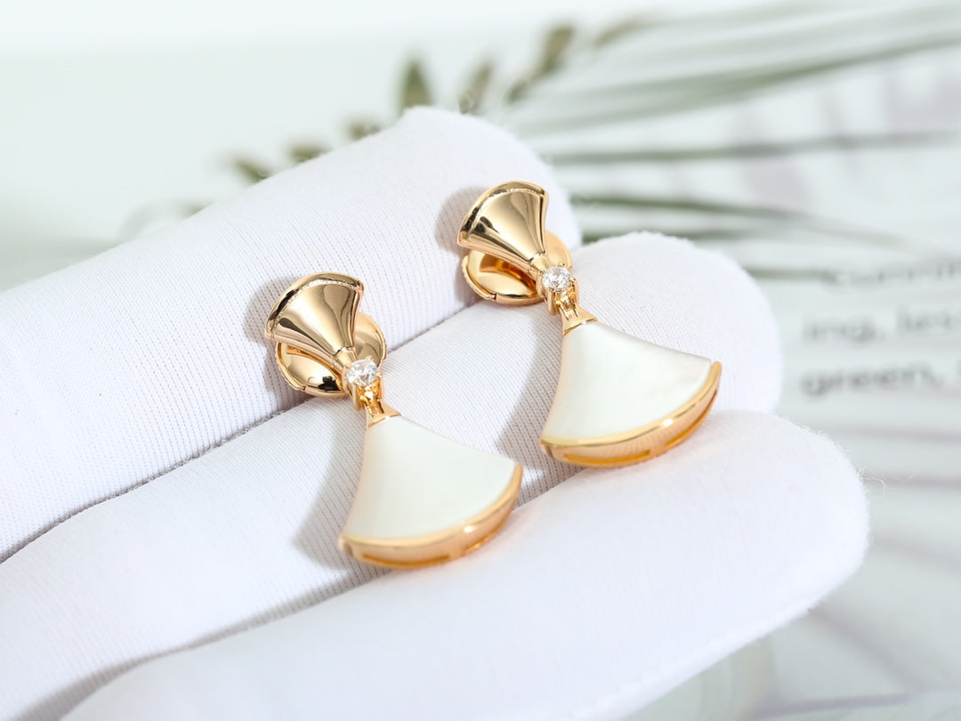 [Kincade Jewelrys]DREAM MOP PINK GOLD EARRINGS