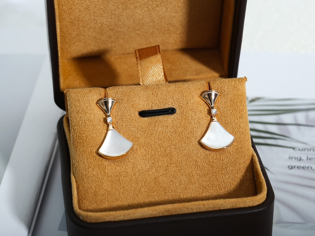 [Kincade Jewelrys]DREAM MOP PINK GOLD EARRINGS