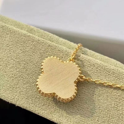 [Kincade Jewelrys]CLOVER 15MM DIAMOND TURQUOISE NECKLACE