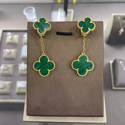 [Kincade Jewelrys]CLOVER 2 MOTIFS  EARRINGS (MULTIPLE CHOICESC