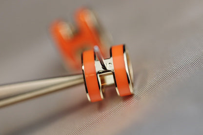 [Kincade Jewelrys]MINI POP H EARRINGS ORANGE