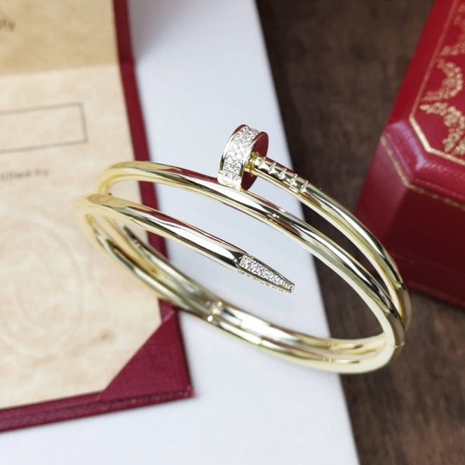 [Kincade Jewelrys]JUSTE BRACELET 3.5MM DOUBLE ROW DIAMOND