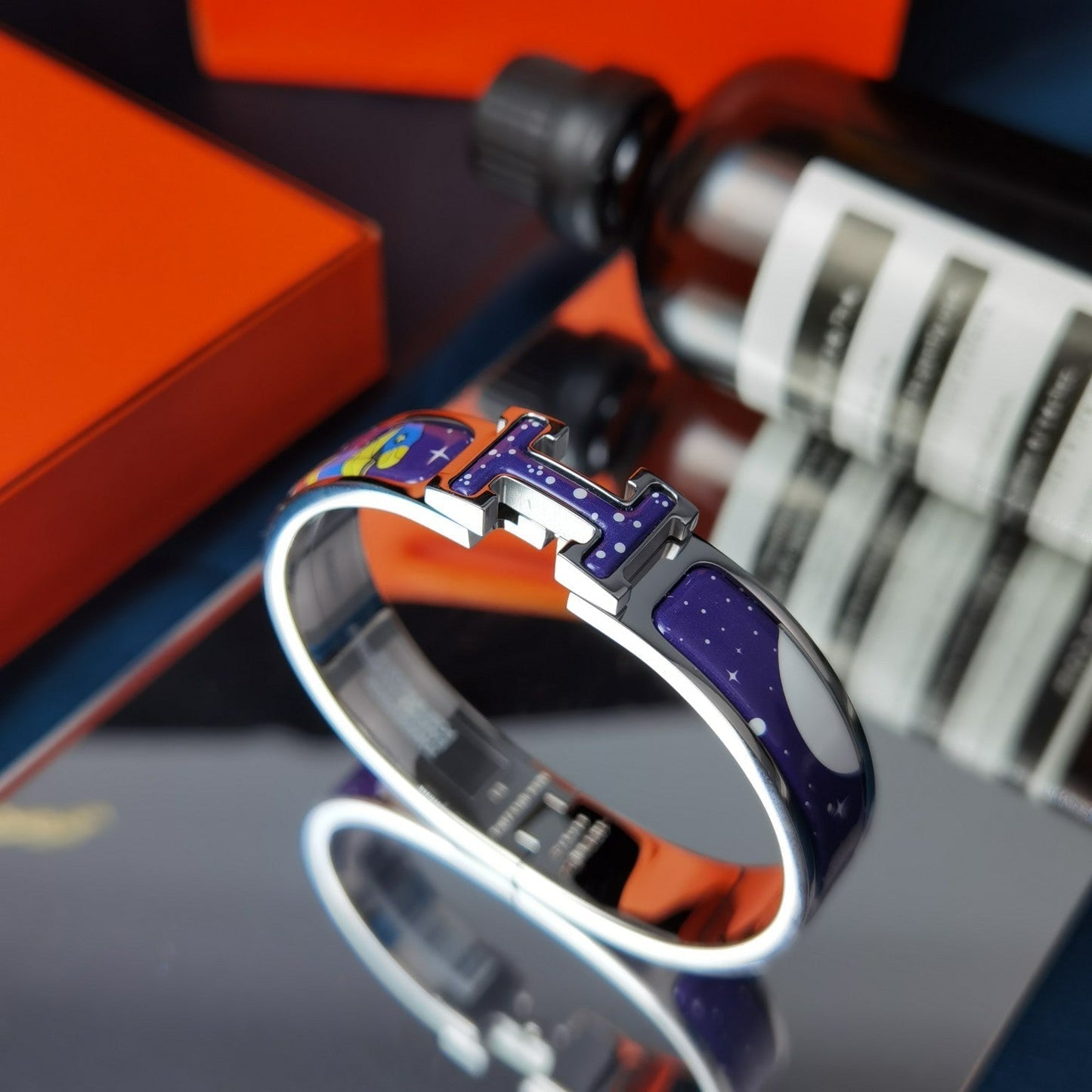 [Kincade Jewelrys]H STAR AND MOON BRACELET 12MM