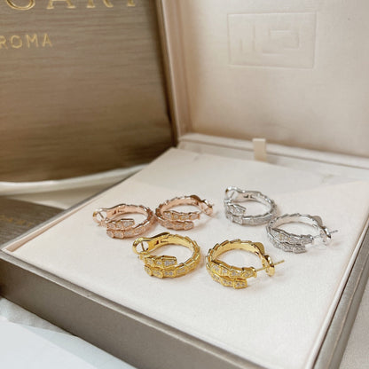 [Kincade Jewelrys]SERPENTI EARRINGS DIAMOND