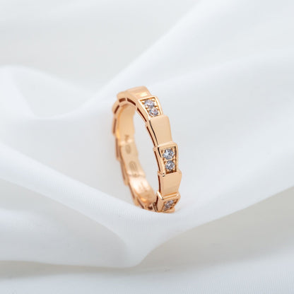 [Kincade Jewelrys]SERPENTI RING PINK GOLD  3MM