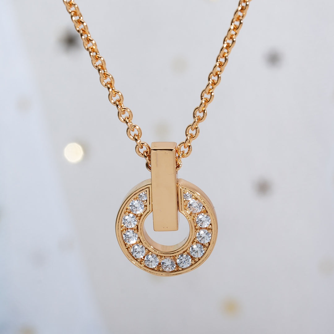 [Kincade Jewelrys]GARI NECKLACE PINK GOLD DIAMOND