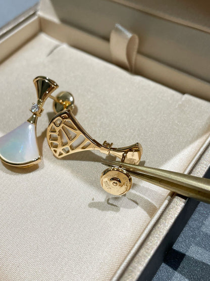 [Kincade Jewelrys]DREAM MOP 1 DIAMOND EARRINGS