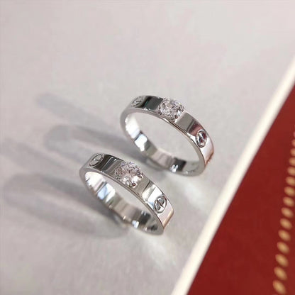 [Kincade Jewelrys]LOVE RING 3.6MM 1 BIG DIAMOND
