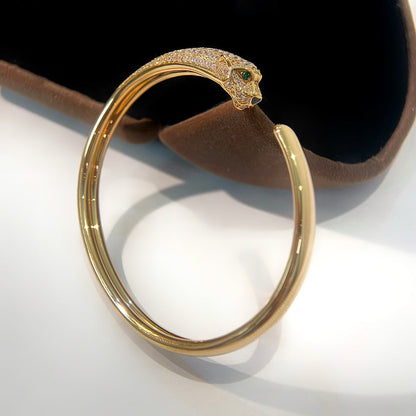 [Kincade Jewelrys]PANTHERE GOLD DIAMOND OPEN BRACELET