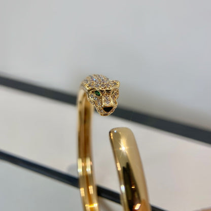 [Kincade Jewelrys]PANTHERE GOLD DIAMOND OPEN BRACELET