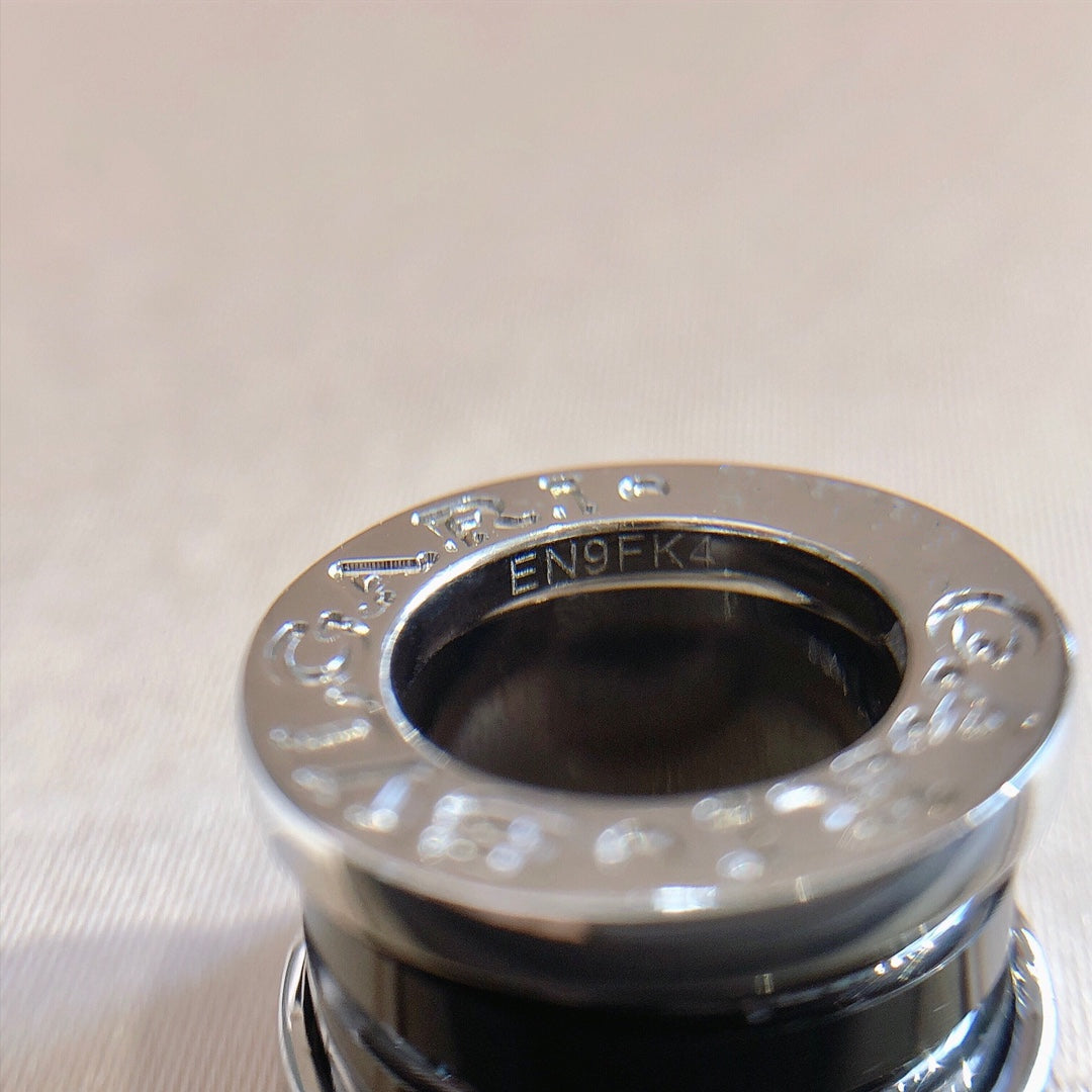 [Kincade Jewelrys]ZERO 1 BLACK CERAMIC SILVER NECKLACE