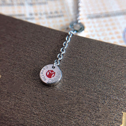 [Kincade Jewelrys]ZERO 1 BLACK CERAMIC SILVER NECKLACE