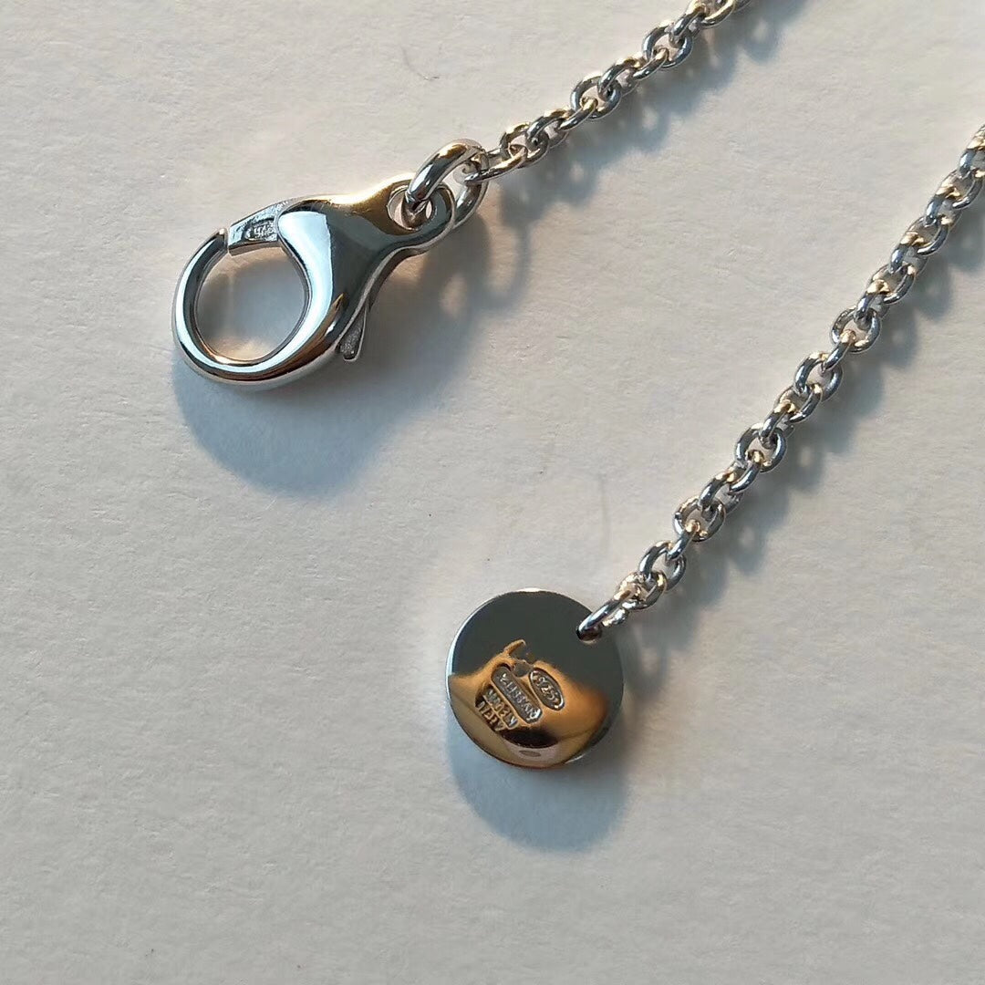 [Kincade Jewelrys]ZERO 1 BLACK CERAMIC SILVER NECKLACE