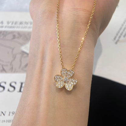 [Kincade Jewelrys]FLOWER DIAMOND NECKLACE