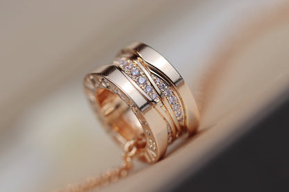 [Kincade Jewelrys]ZERO 1 PINK GOLD DIAMOND NECKLACE