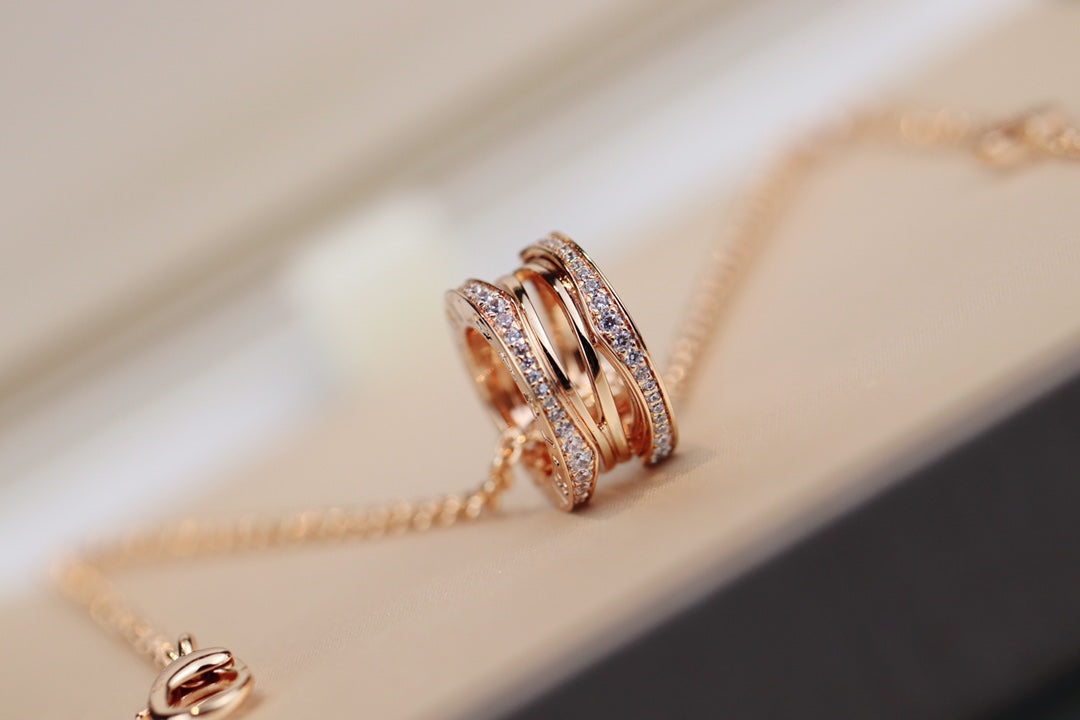 [Kincade Jewelrys]ZERO 1 PINK GOLD NECKLACE