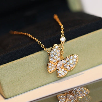 [Kincade Jewelrys]BUTTERFLY DIAMOND NECKLACE